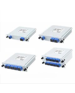 Optical Fiber Splitter 1-2 1-4 1-8 1-16 SC UPC/APC Cassette Box Plug-in Type Optical Splitter