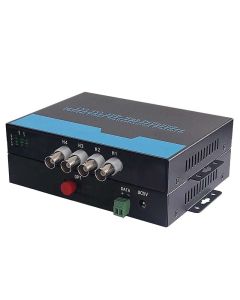 1 Pair 2 Pieces/lot CVI TVI AHD Video optical transceiver CCTV System 4CH coaxial HD fiber optic converter Transmitter & Receiver