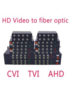 1 Pair 2 Pieces/lot CVI TVI AHD Video optical transceiver CCTV System 4CH 8CH coaxial HD fiber optic converter Transmitter & Receiver