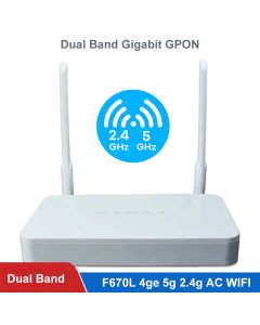 Gpon ONU ONT Zxhn F670L  4ge 5g 2.4g AC WIFI Dual Band Modem for FTTH Optic Network Unit