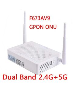 F673AV9 Dual band 4GE+2usb 5G WIFI 2.4G ONU GPON Fiber modem FTTH F673av9 ONT in English Firmware