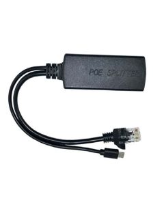 100M Micro USB PoE Splitter Cable 48V to 5V 2A (FTS-PD-2FE-USB-AF-5V)