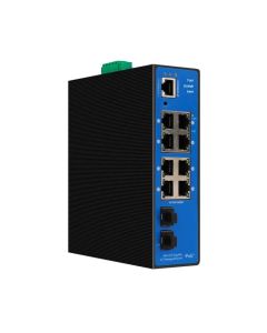 Industrial POE Switch 8 Ports 10/100/1000M Gigabit 2 Uplink GF Managed Network Switch Ethernet Switch for Outdoor