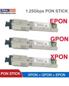 PON STICK EPON GPON XPON SFP ONU Stick With MAC address SC Connector DDM PON module 1490/1330nm 1.25Gbps 802.3ah